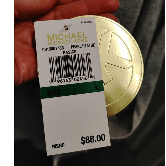 MICHAEL Michael Kors Top Long Sleeve Cowl Neck Large NWT - Picture 4 of 6